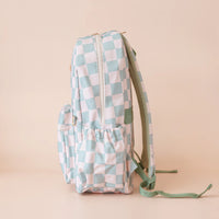 Sage Check Backpack