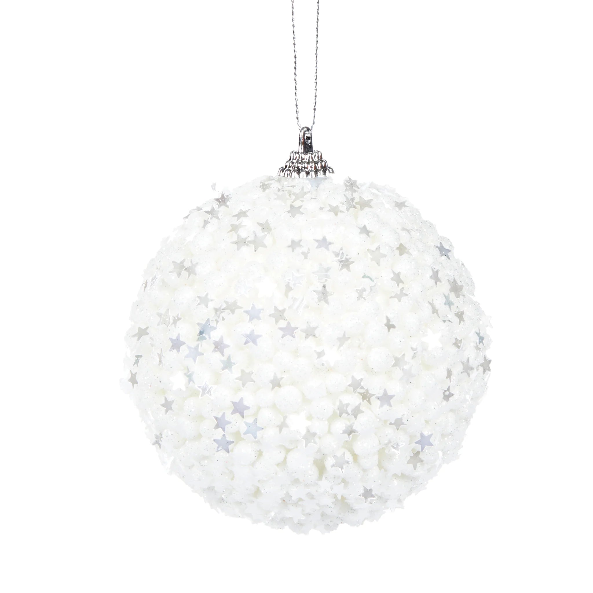 White Stars Bauble