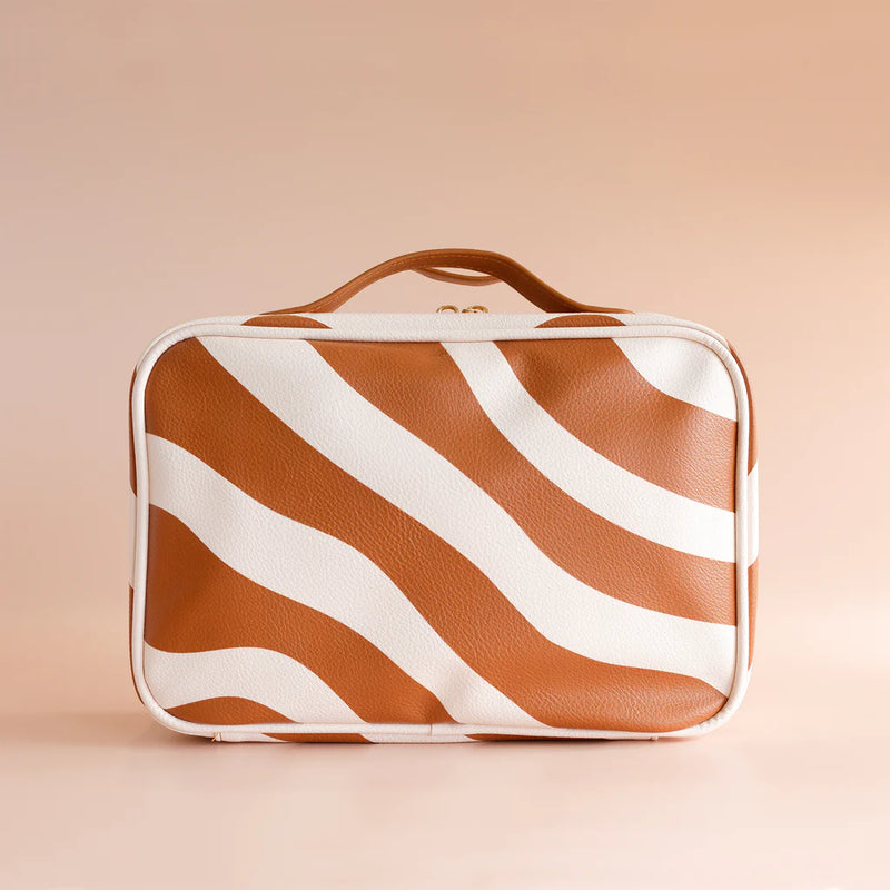 Rust Swirl Cosmetic Bags