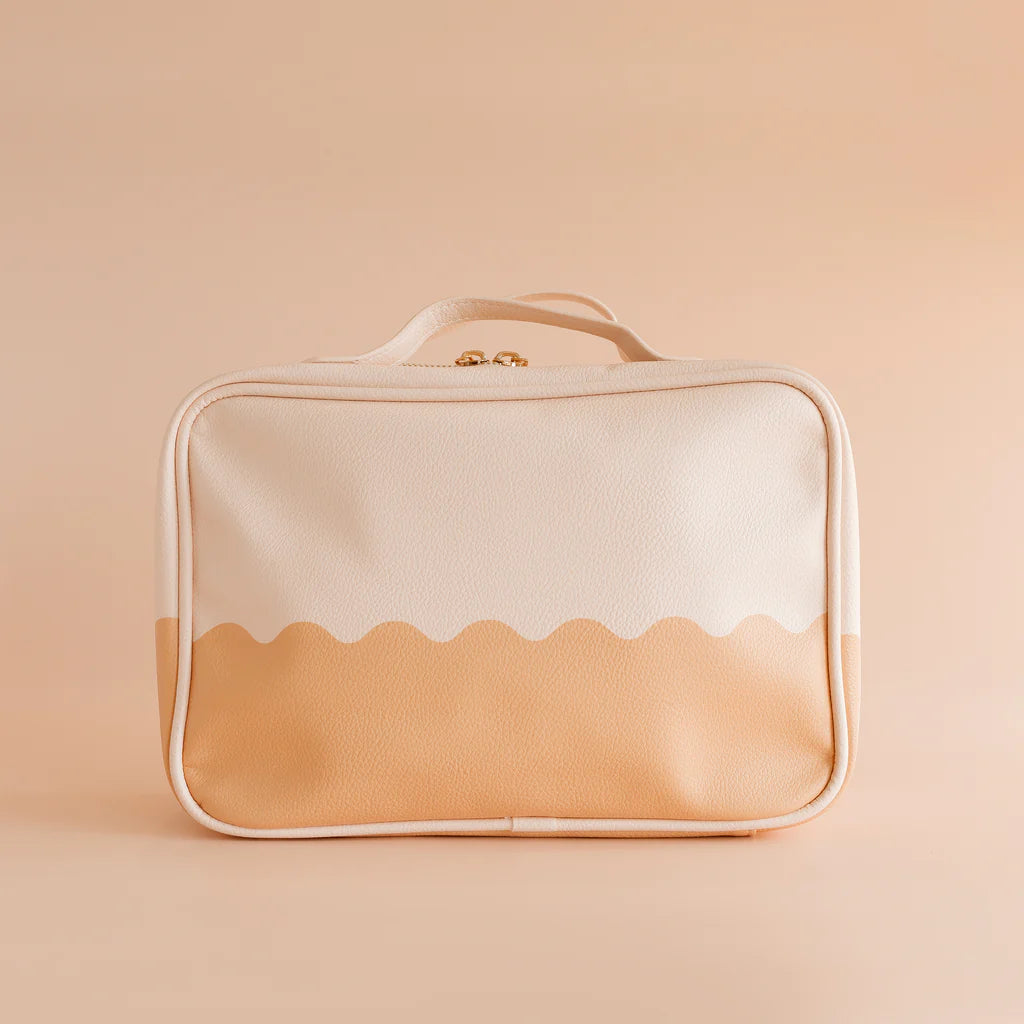 Caramel Ripple Cosmetic Bags