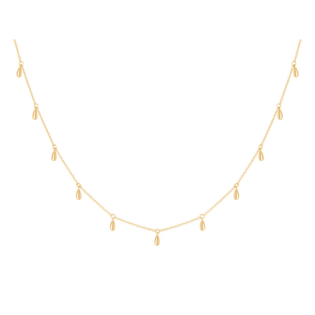 Tear Drop Choker | 18KT Yellow Gold Plate