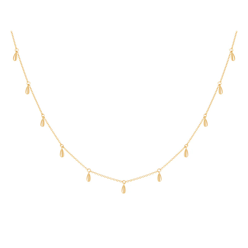 Tear Drop Choker | 18KT Yellow Gold Plate