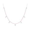 Rose Quartz Choker | Sterling Silver