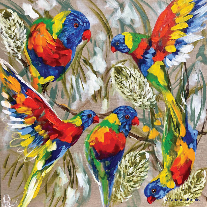 Bird Art By Amanda Brooks | Stone Drink Coaster Collection