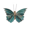 Set/6 Mini Emerald Clip Butterflies