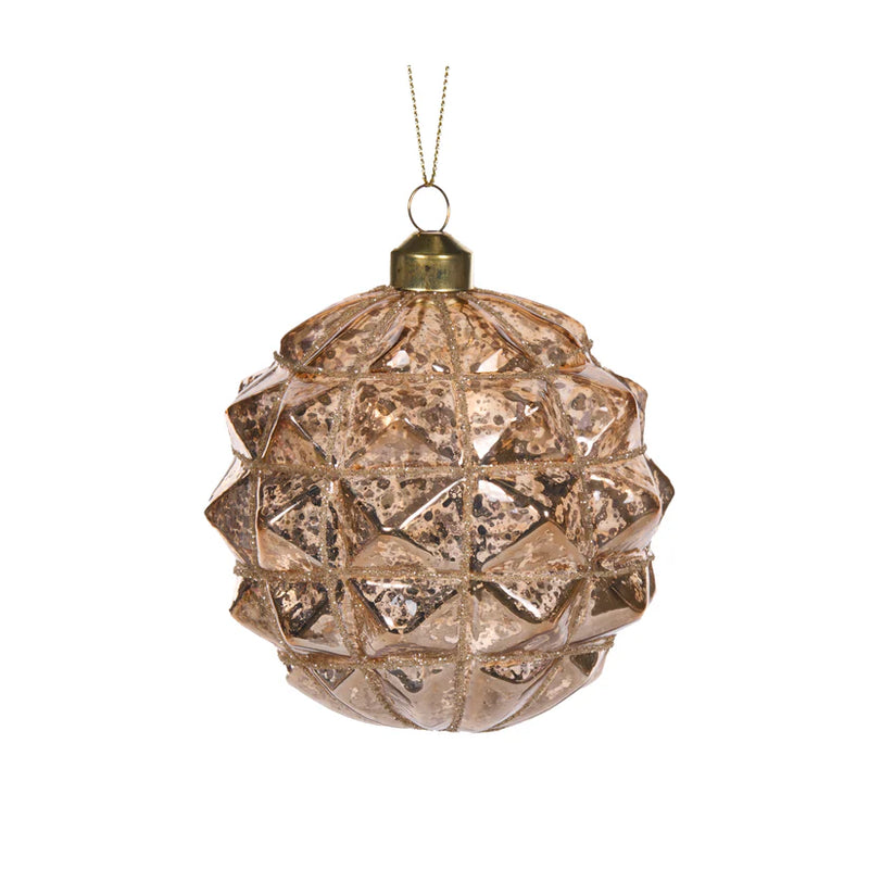 Copper Murcury Stud Bauble