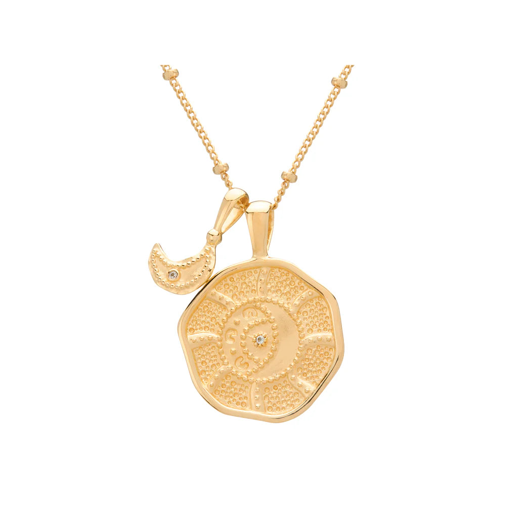 Eternal Harmony Pendant Necklace | 18KT Yellow Gold Plate