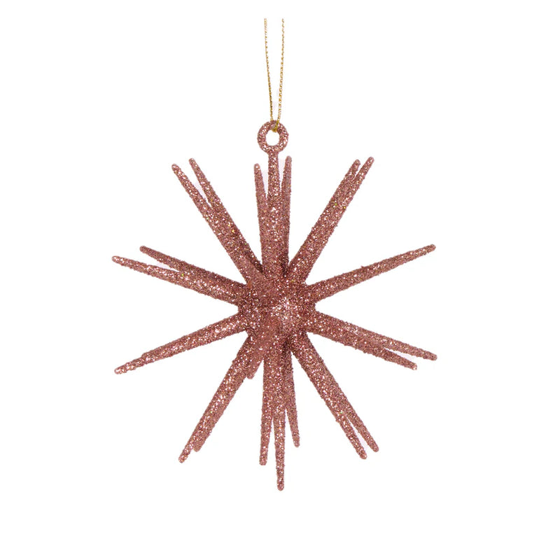 10cm Rose Gold Glitter Orbit Hanging