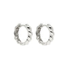 Zippy Twist Huggie Earring | Sterling Silver