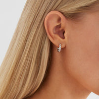 Zippy Twist Huggie Earring | Sterling Silver