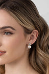 Vera Clear CZ Pearl Earring