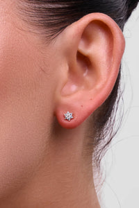 Petal Silver Stud Earring