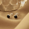 Husk Onyx Stud Earring