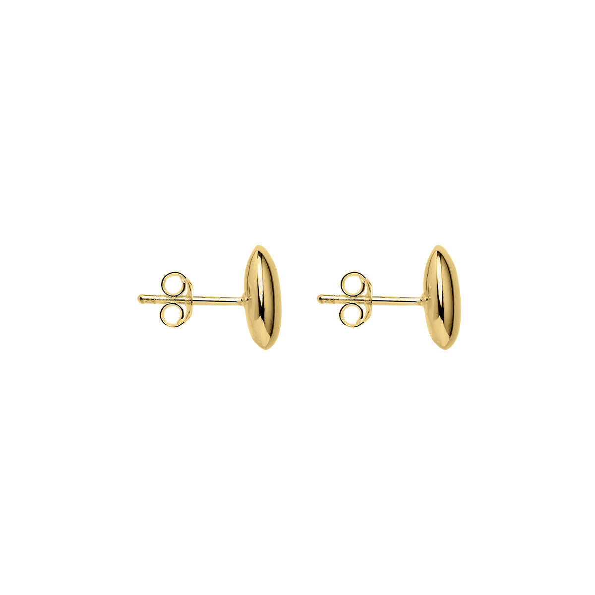 Pebblet Stud Earrings | Yellow Gold