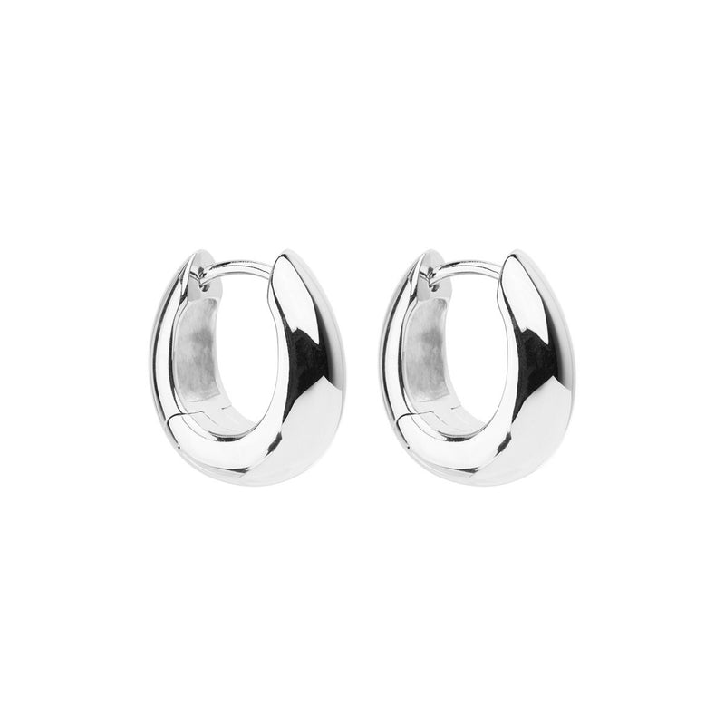 Arco Huggie Earrings | Sterling Silver