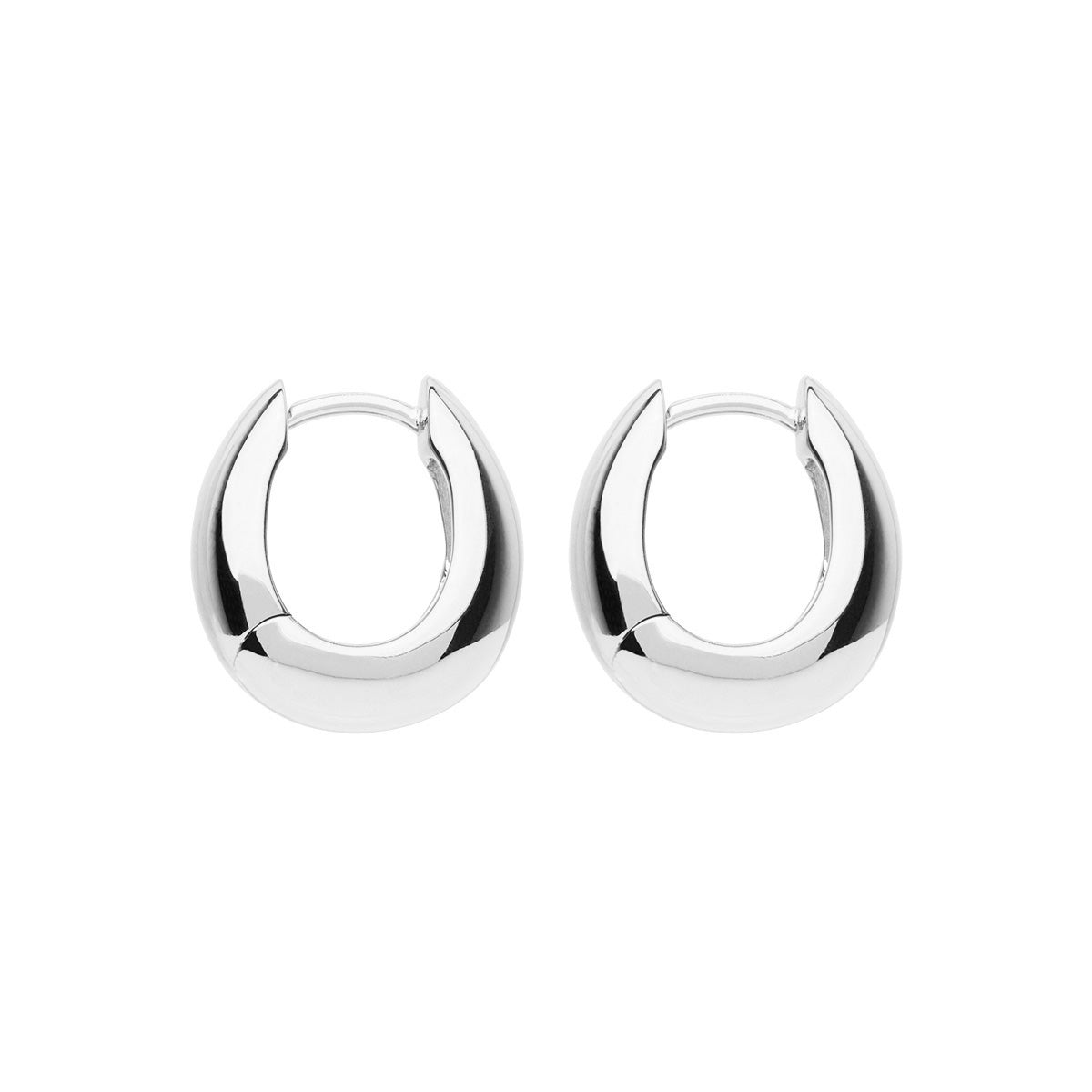 Arco Huggie Earrings | Sterling Silver