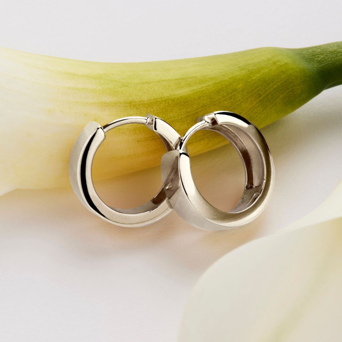 Stella Huggie Earrings | Sterling Silver