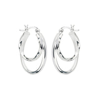 Sea of Change Hoop Earrings | Sterling Silver