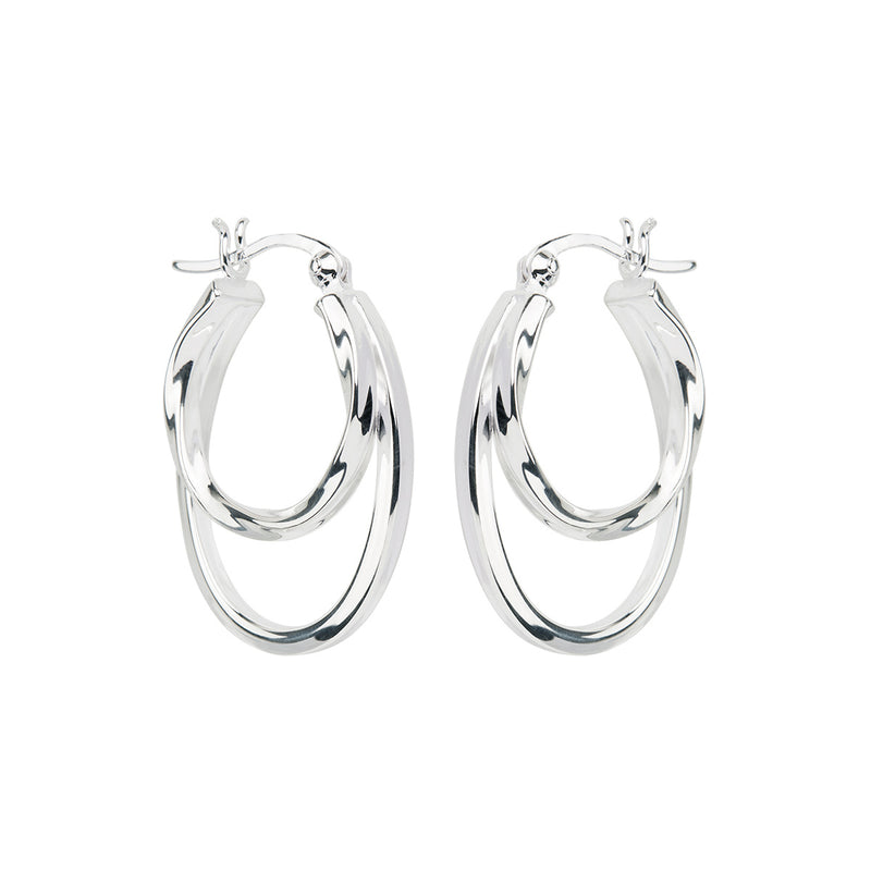 Sea of Change Hoop Earrings | Sterling Silver