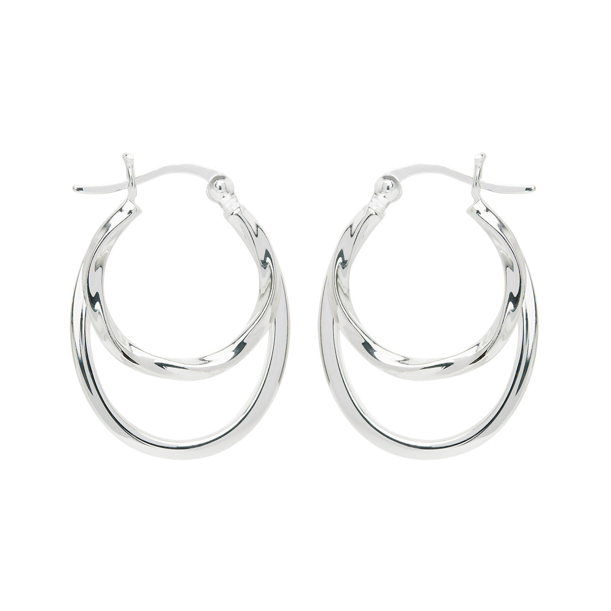 Sea of Change Hoop Earrings | Sterling Silver