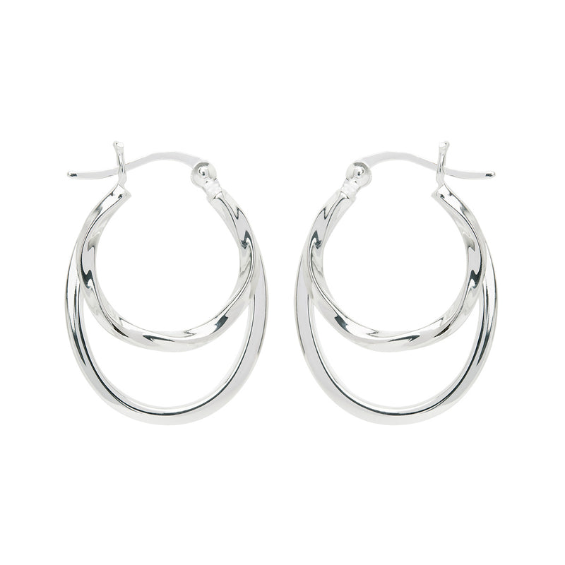 Sea of Change Hoop Earrings | Sterling Silver