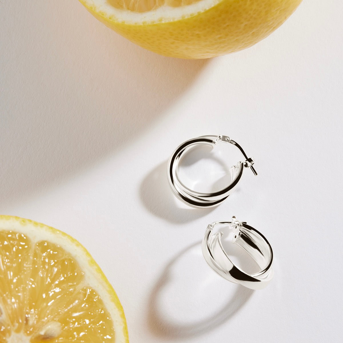 Sunshine Hoop Earrings | Sterling Silver