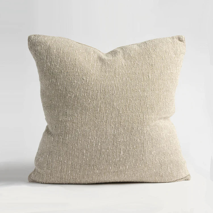 Verdure Linen Cushion | Natural/Green