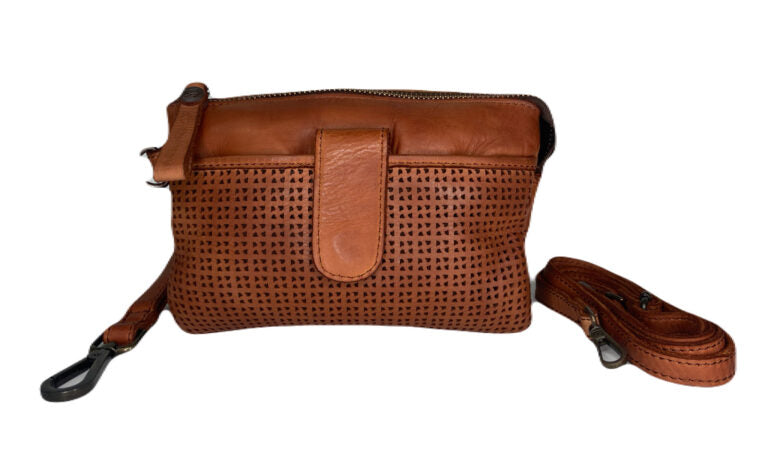 Flip Leather Crossbody Bag