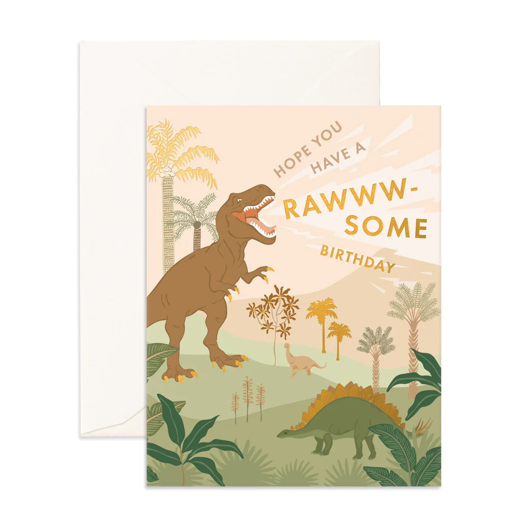 Rawww-Some Birthday Dinos Greeting Card