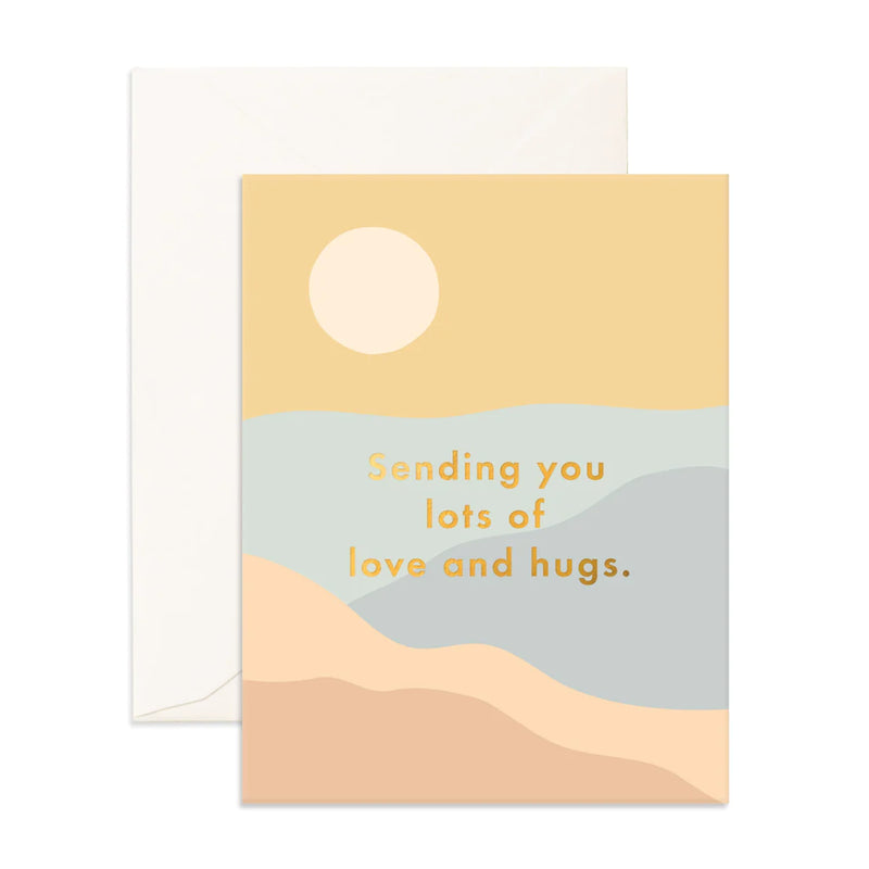 Love And Hugs Sunrise Greeting Card