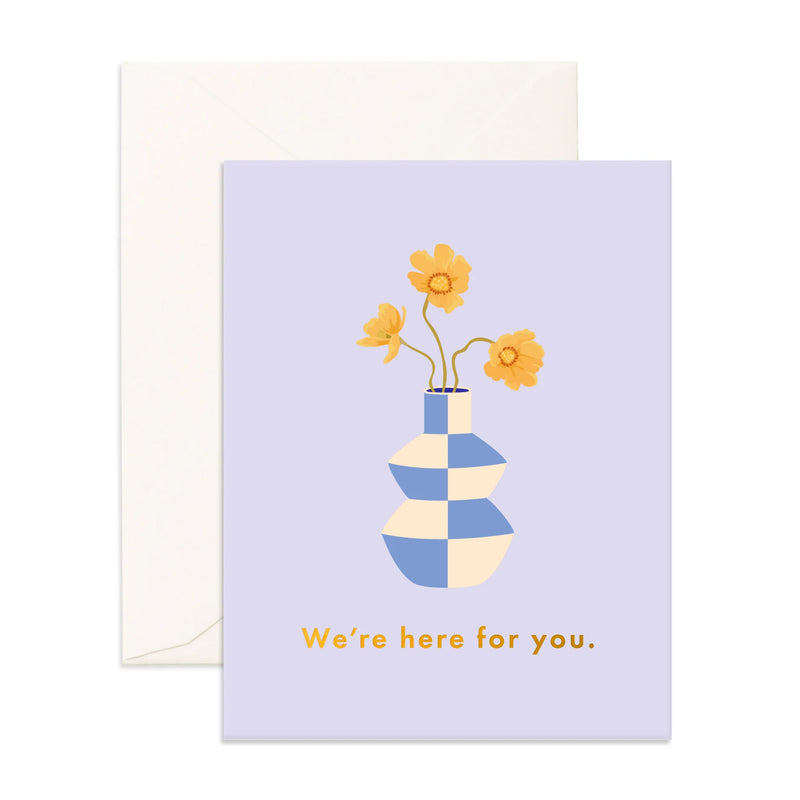 Here For You Aster Greeting Card