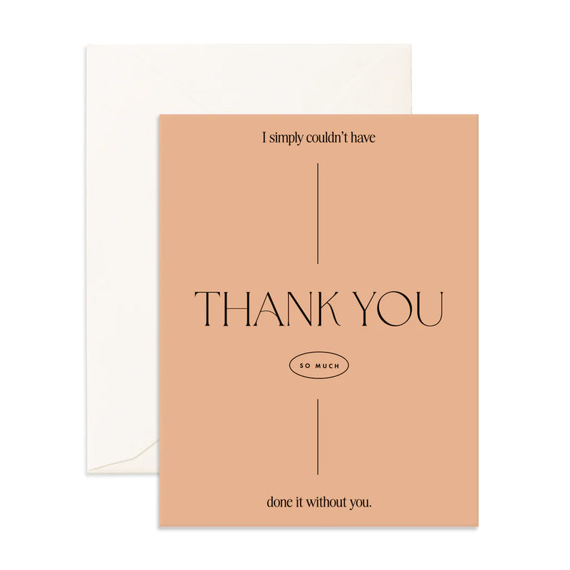 Simply Thank You Greeting Card