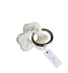 Floral Resin Keyrings | Silver