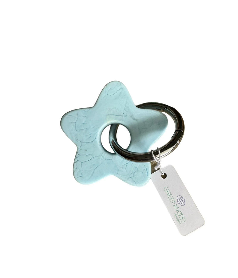 Star Resin Keyrings | Silver