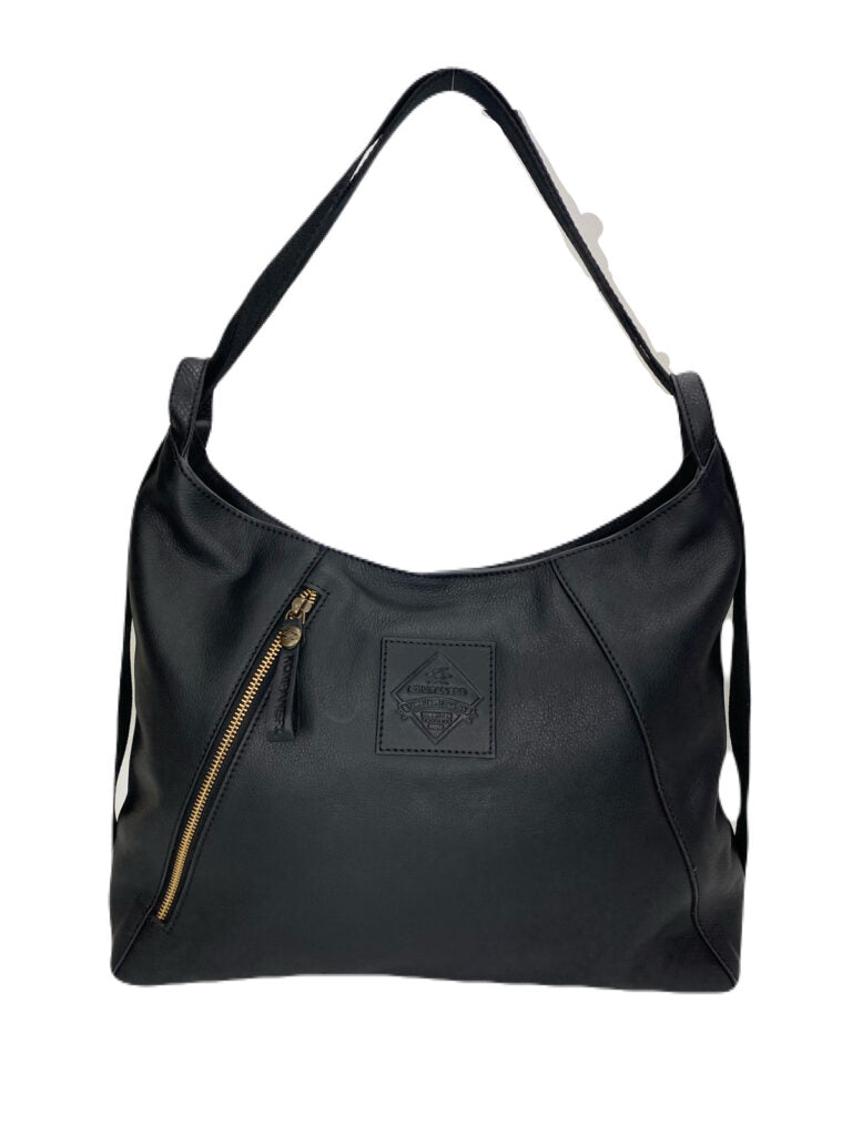 Meredith Leather Shoulder/Backpack | Black