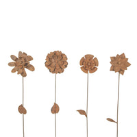 Metal Rust Flower Stake