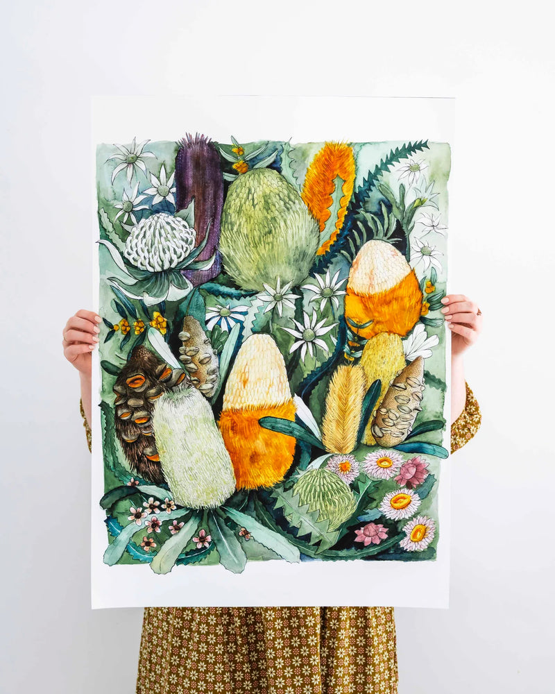 The Botanist Floral A3 Giclee Print