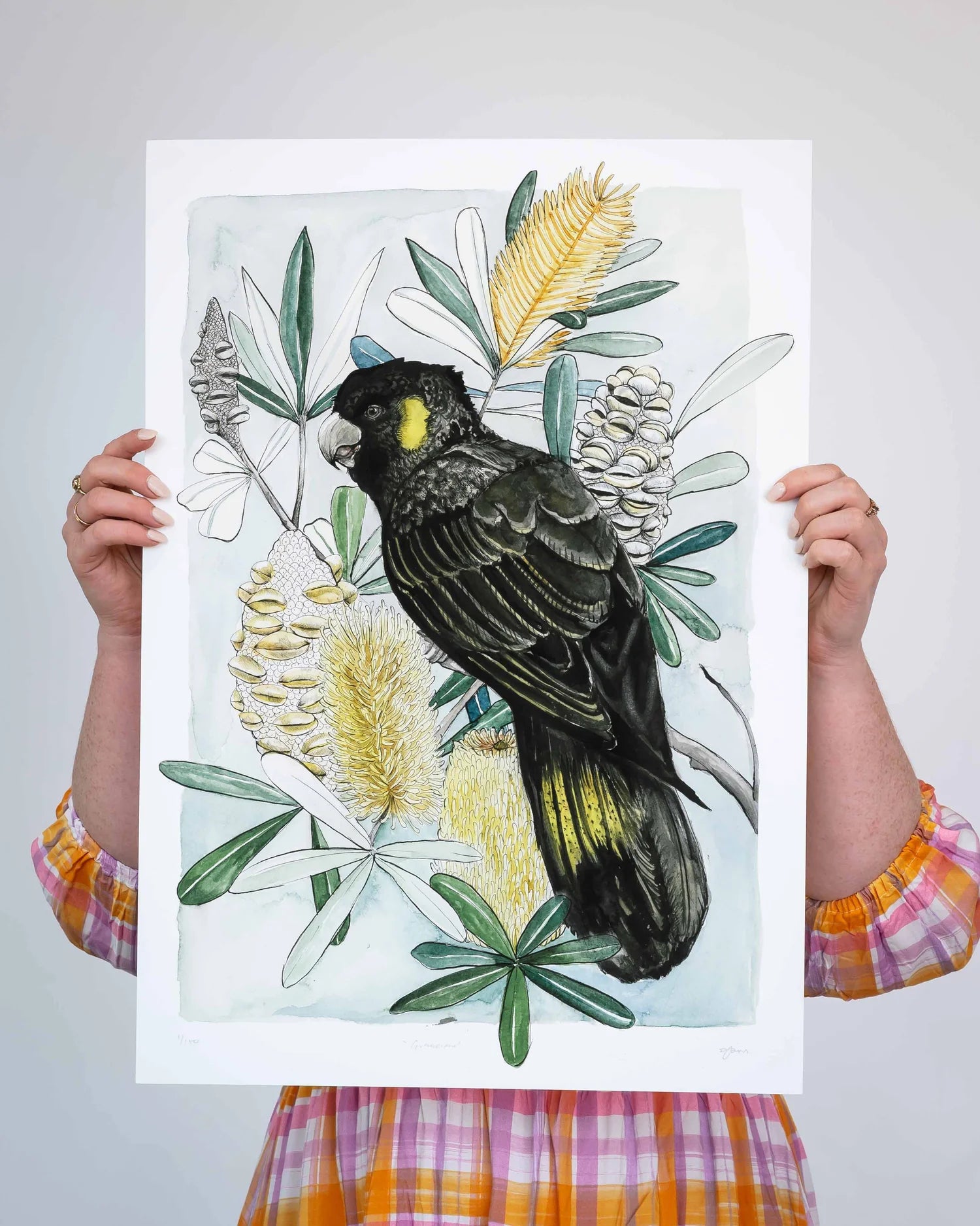 Guardian Cockatoo A3 Giclee Print