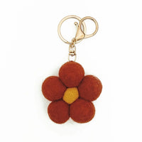 Felt Flower Keychain