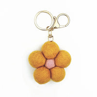 Felt Flower Keychain