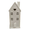 White Ceramic Led Heart House