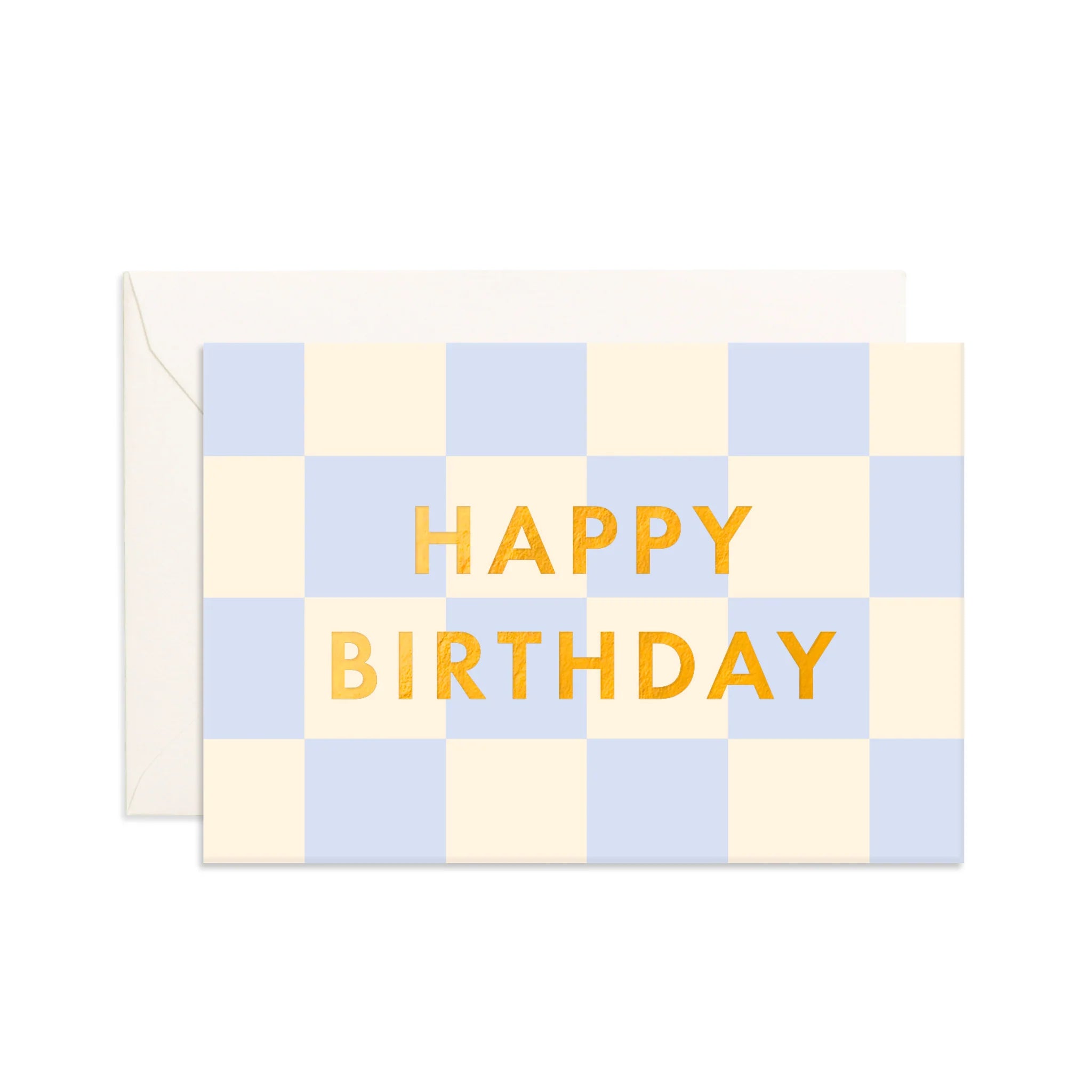 Birthday Powder Check Mini Greeting Card