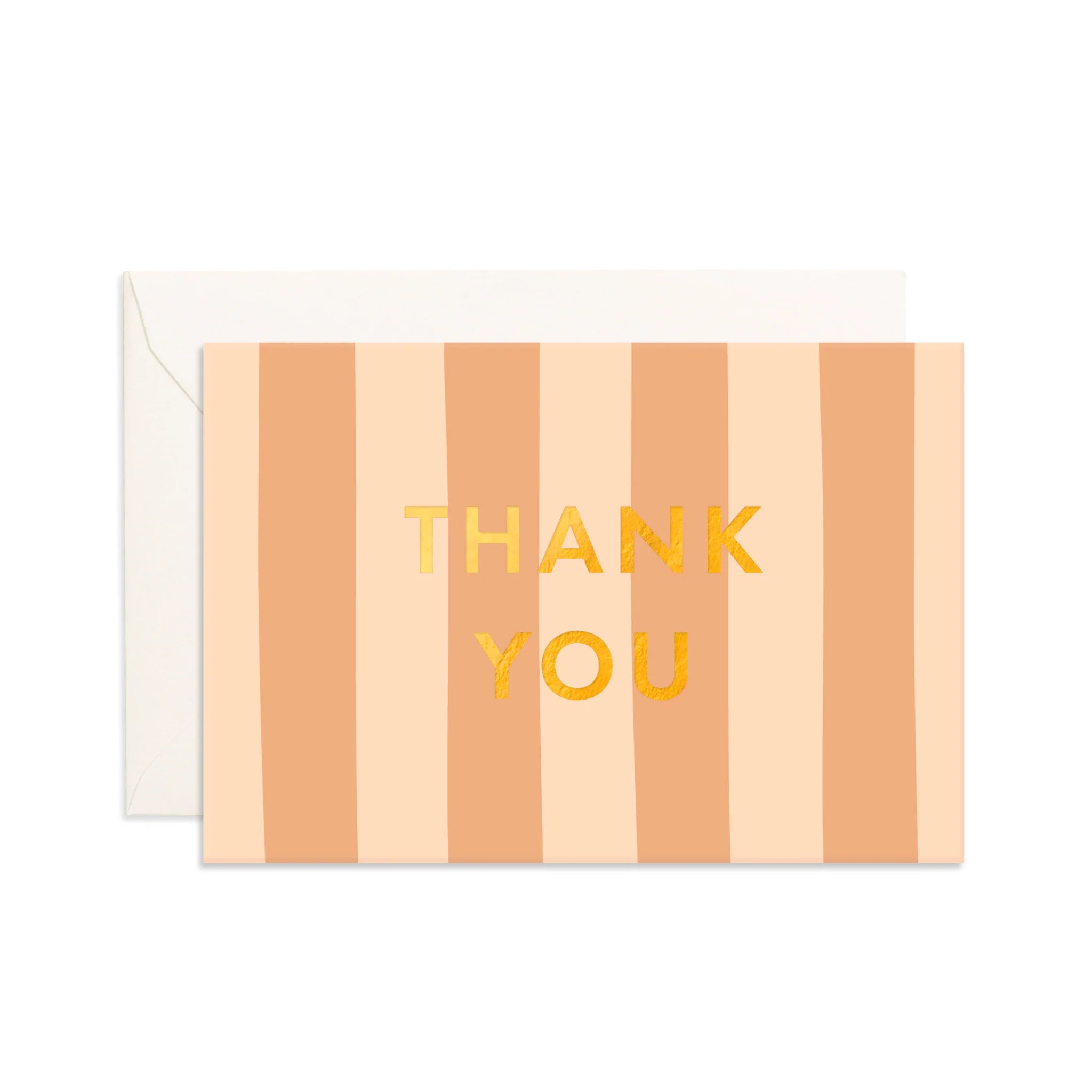 Thank You Corsica Stripe Mini Greeting Card