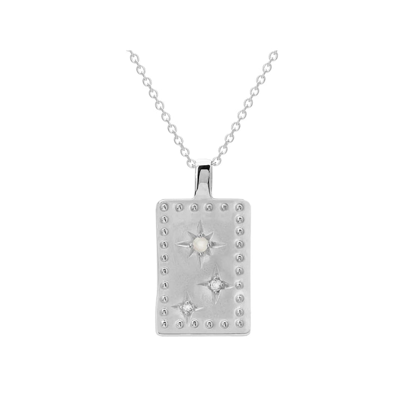 Rectangle Necklace | Sterling Silver