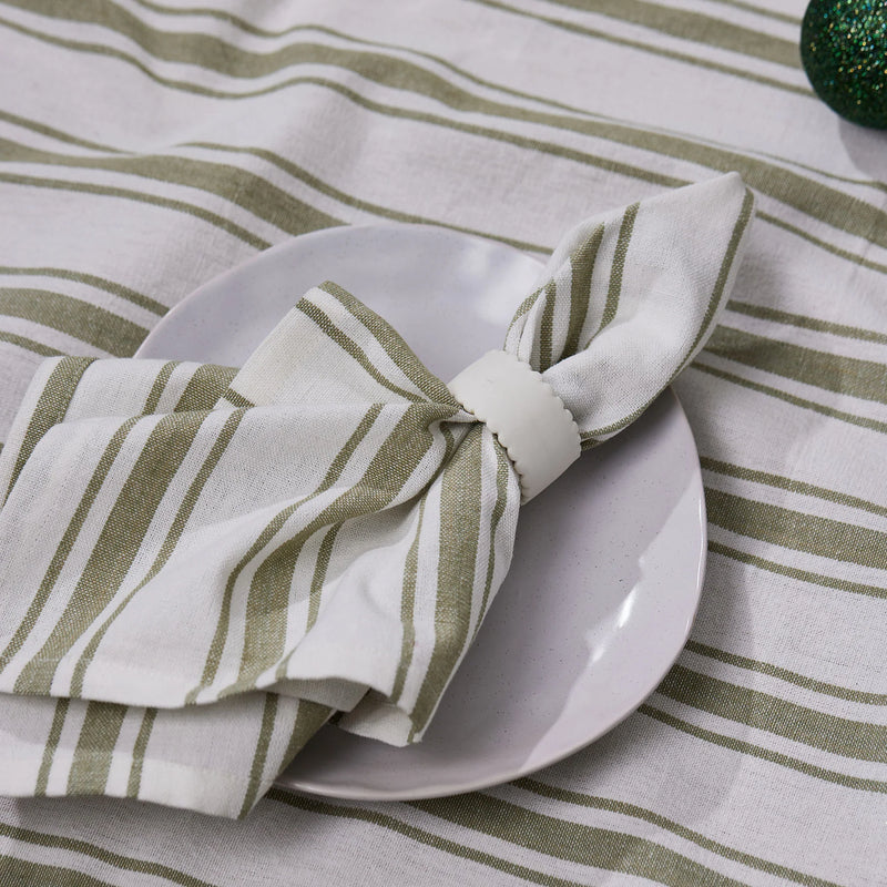 Taylor Stripe Green Napery