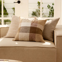 Olsen White Check Cushion