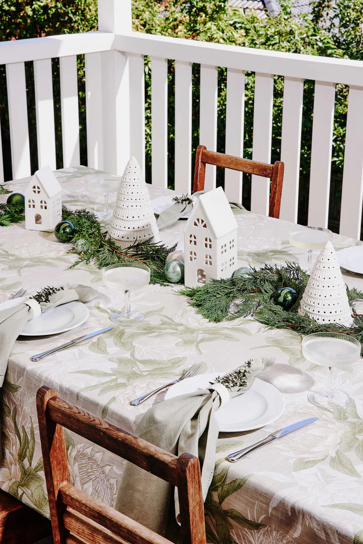 Christmas House White Table Decoration