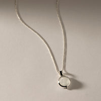 Garland Silver Moonstone Necklace