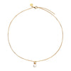 Idyll Yellow Gold Pearl Necklace 45cm