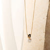 Idyll Yellow Gold Pearl Necklace 45cm